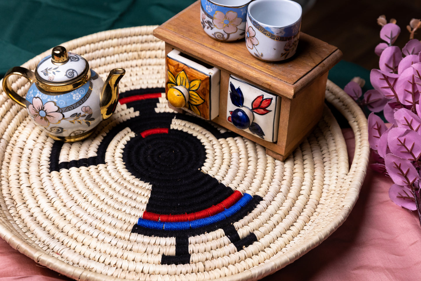 Datepalm Tribal Art Design Tray