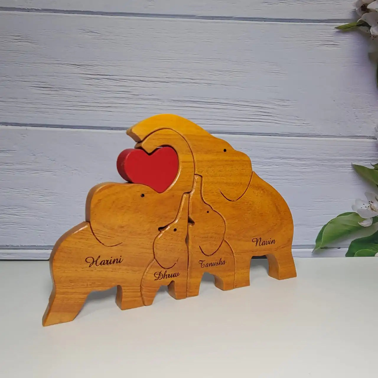 Elephant Family With Two Kids (Big Size)