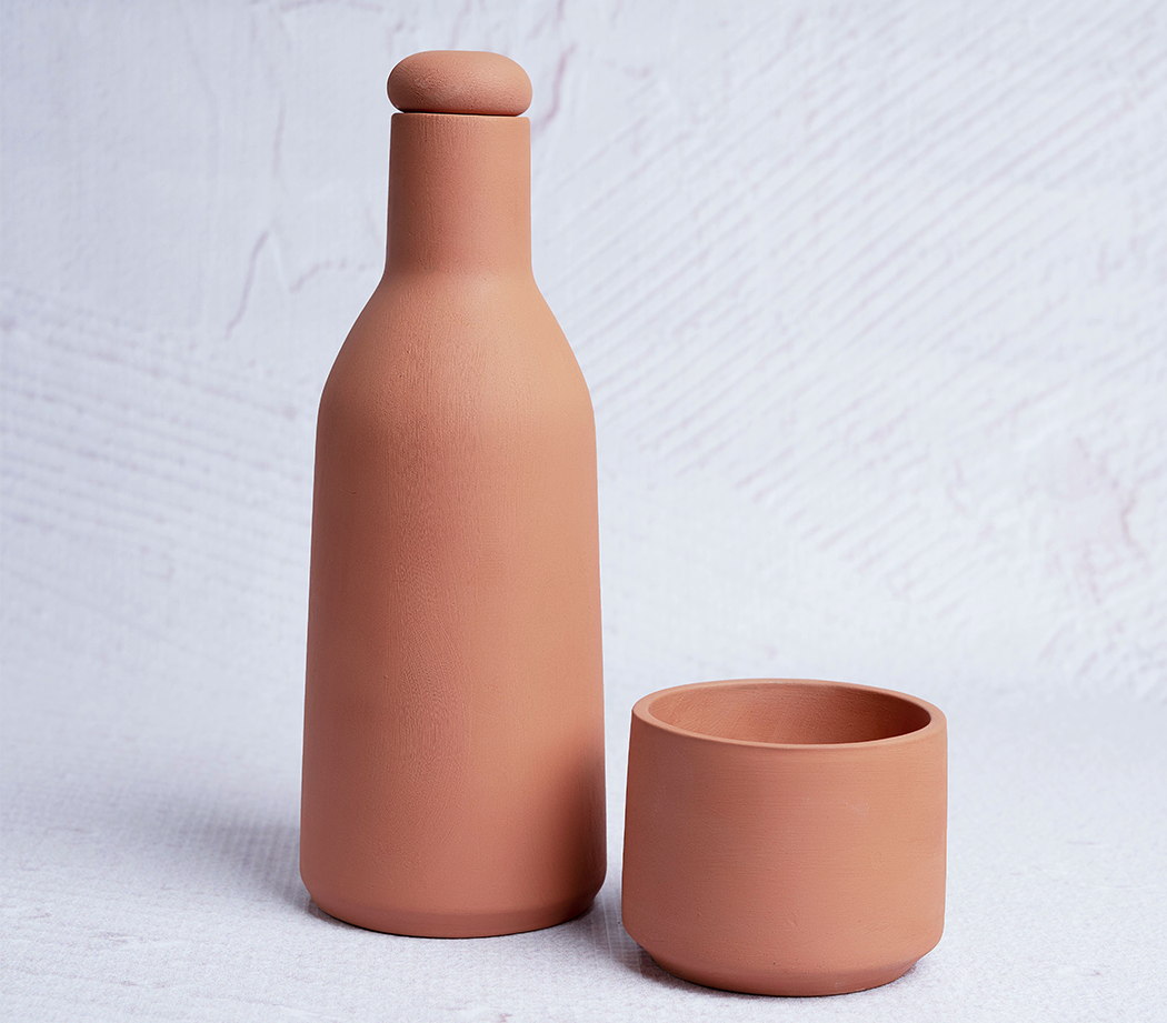 Mrudgandha – Water Bottle & Glass