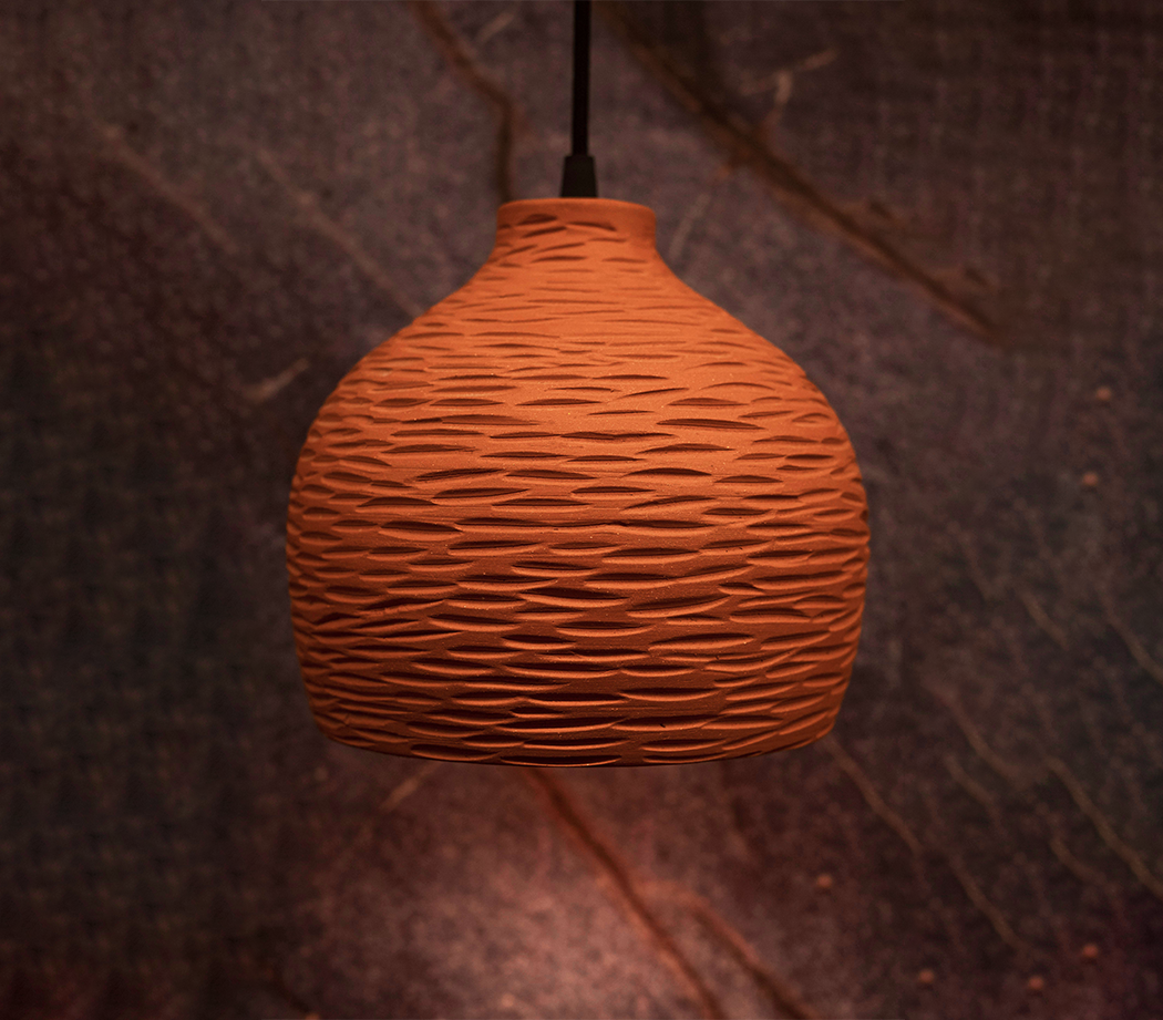 Walnut - Terracotta lights