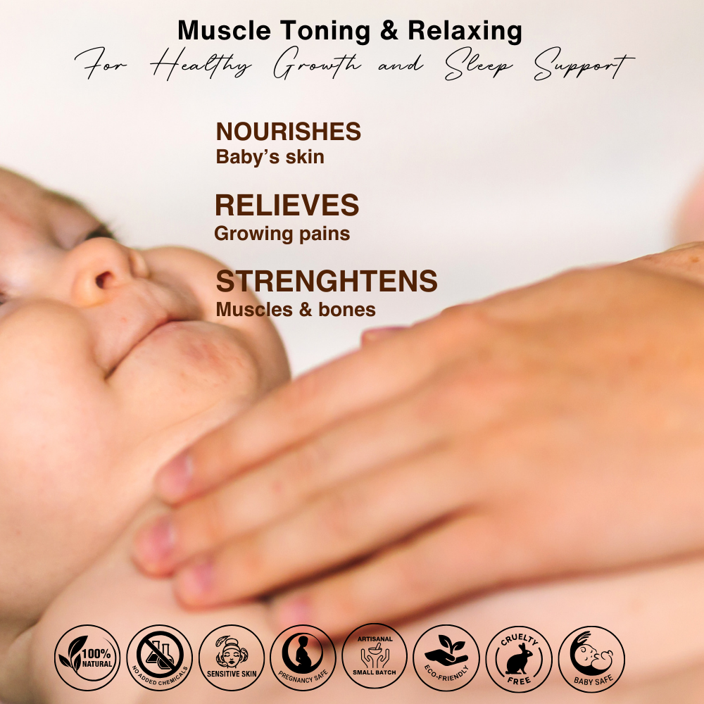 Almond-Turmeric BABY OIL Head To Toe Massage Oil