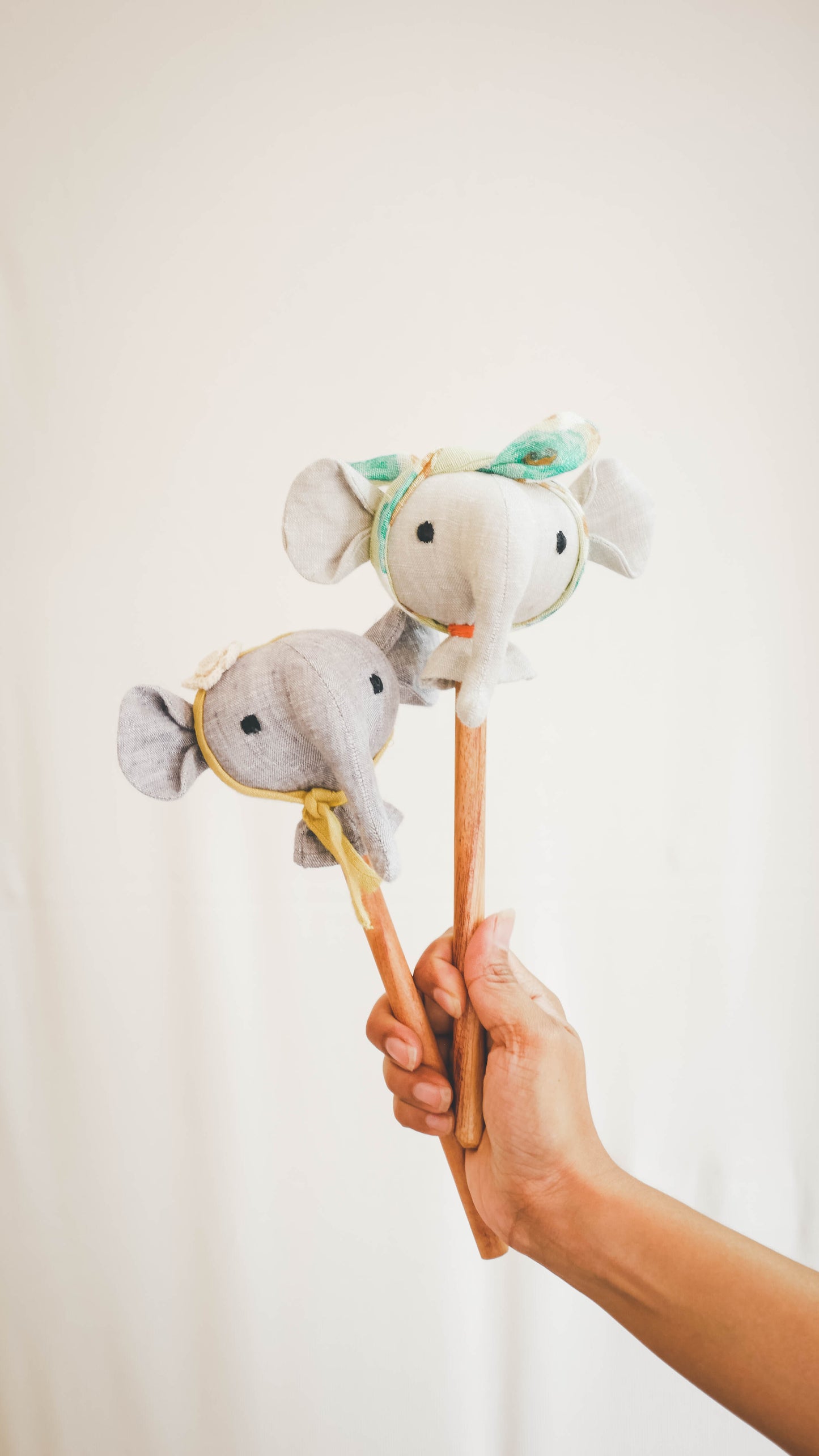 ELEPHANTS ON STICK