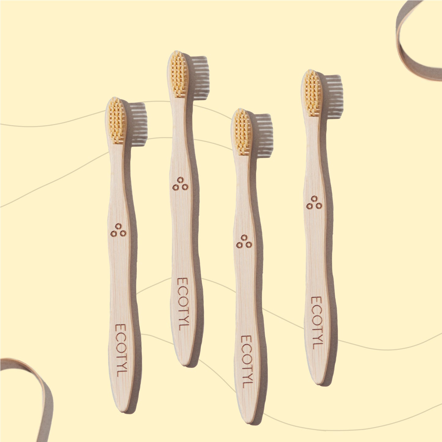 Bamboo Tooth Brush | Ultra Soft Bristles | Thorough Cleaning | Set of 4
