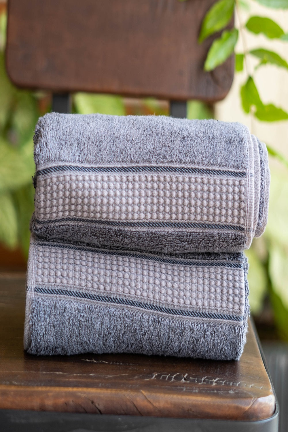 Night Grey Hand Towels - Pack of 2