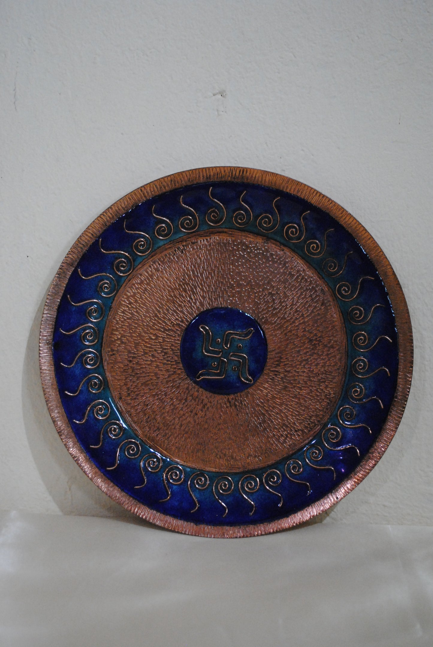 Archana Pooja Thali, Diya & Agarbatti Stand Combo : Blue