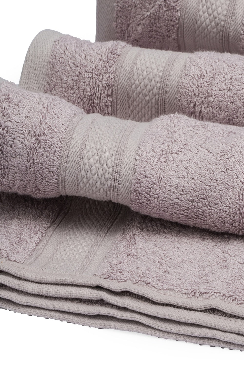 The Karira Collection - Bamboo Cotton Bath Towel (Grape Grey)