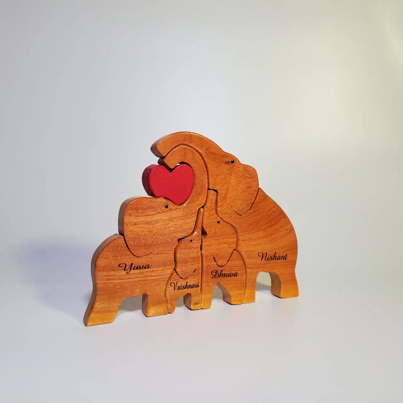 Elephant Family with Two Kids (Small Size)