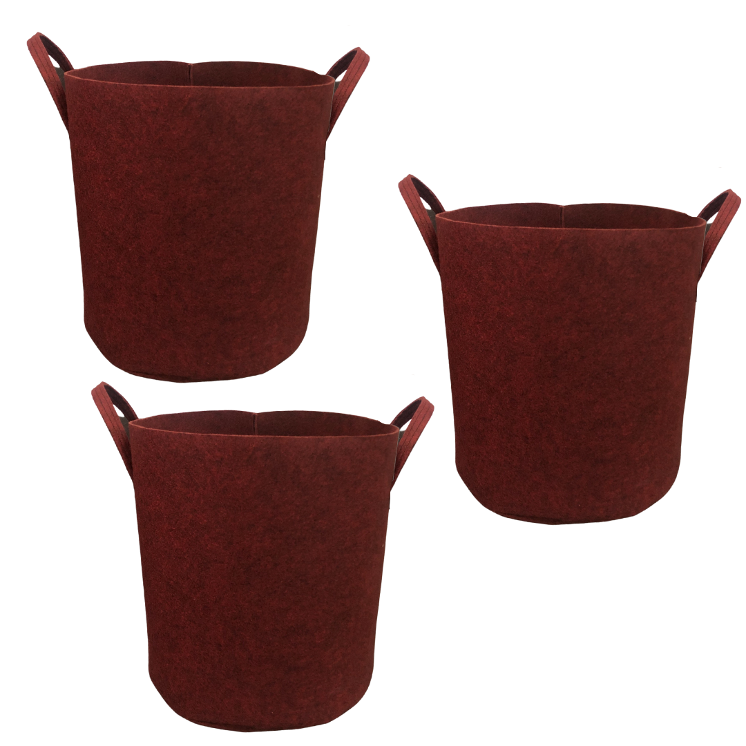 Geo Fabric Grow Bag || Size 18 x 18 inches || Set of 3