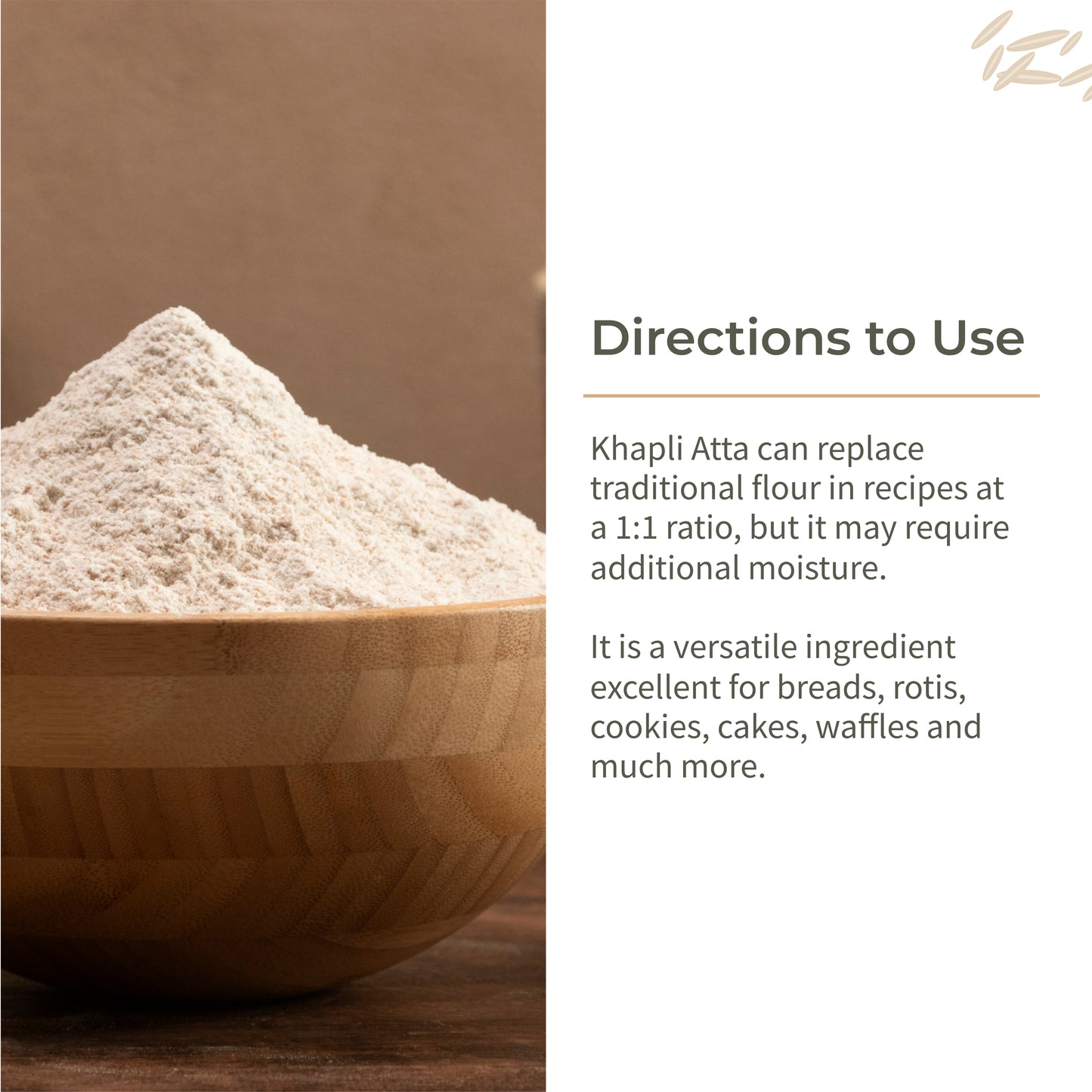 Khapli Atta | Emmer Wheat | Low Gluten | 1kg