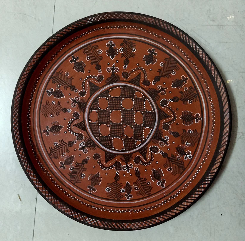 Kutch Painted Pottery Royal Dinner Set for 2