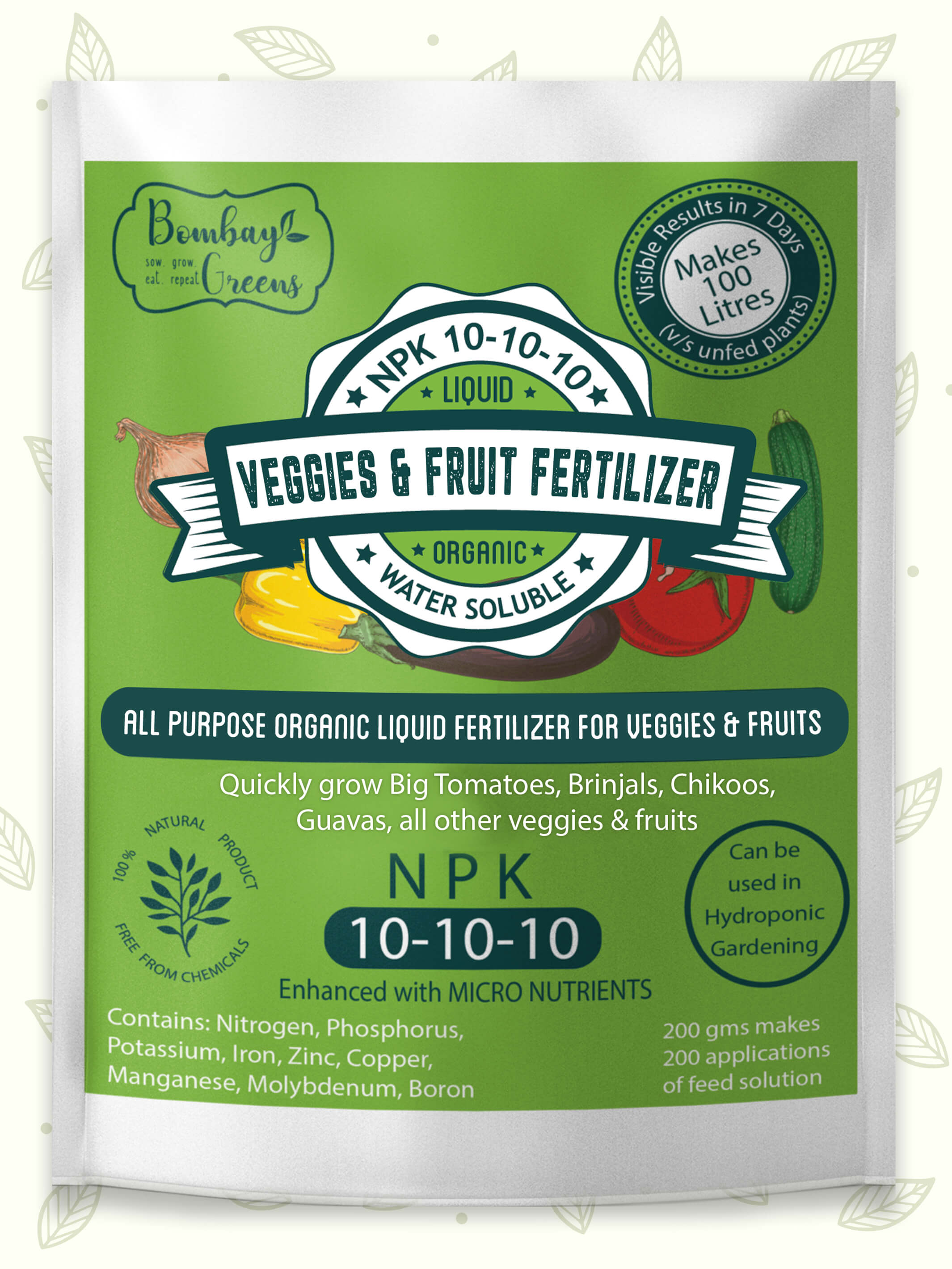 10-10-10 liquid fertilizer organic Liquid Organic Fertilizer for Vegetables & Fruits