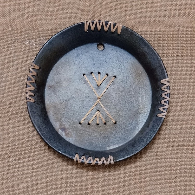 Longpi Black Pottery Wall Plate Round