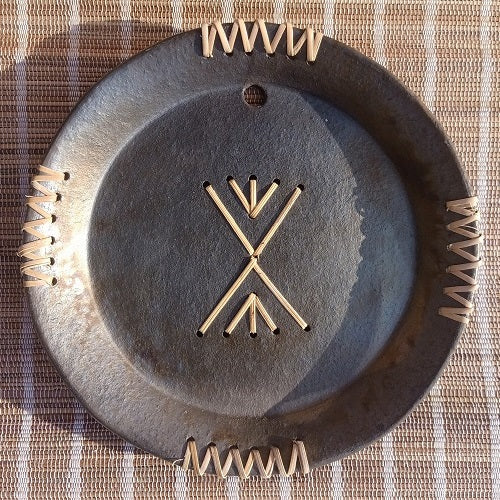 Longpi Black Pottery Wall Plate Round
