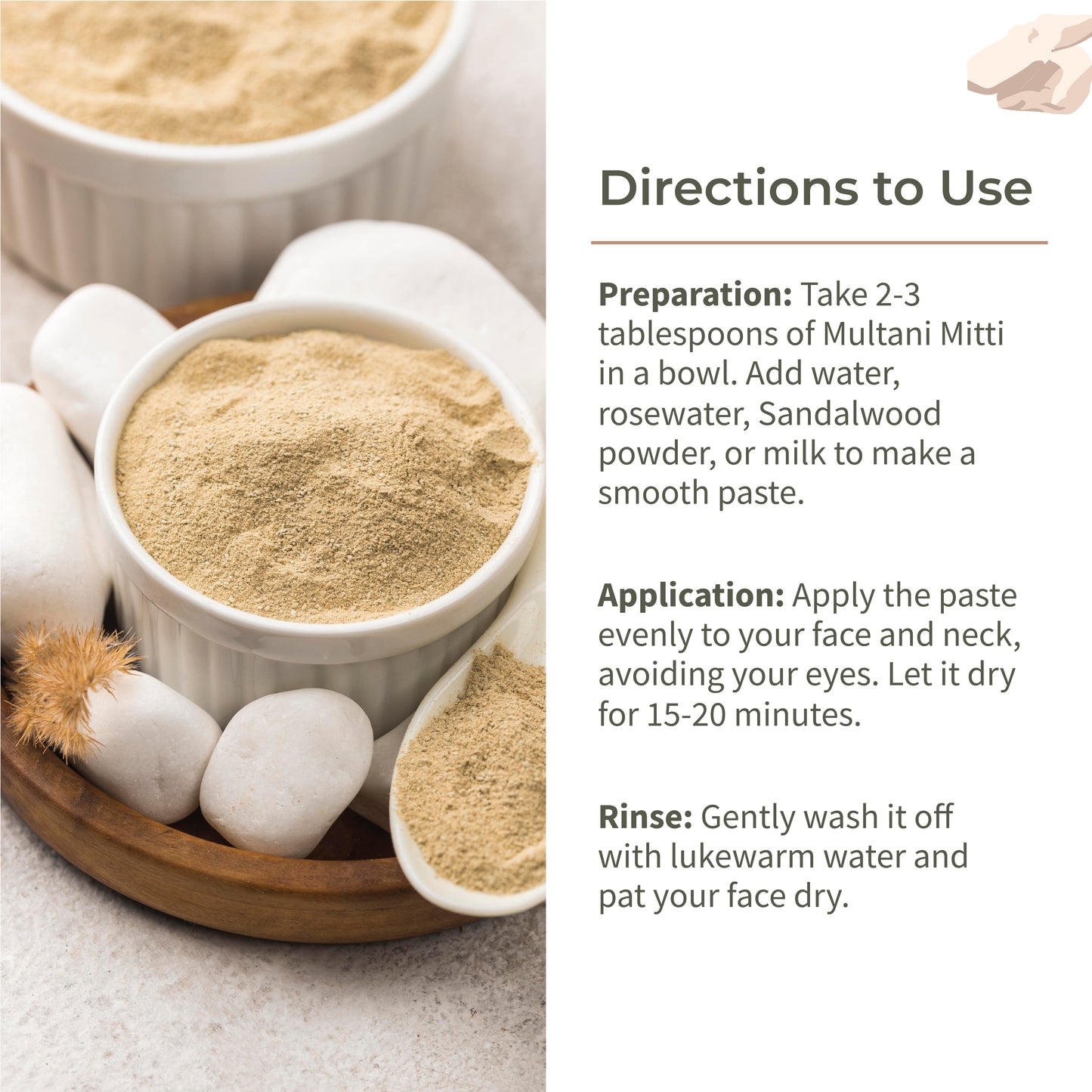 Pure Multani Mitti | Face Pack for Exfoliation & Clear Skin | Bentonite Clay - 150g