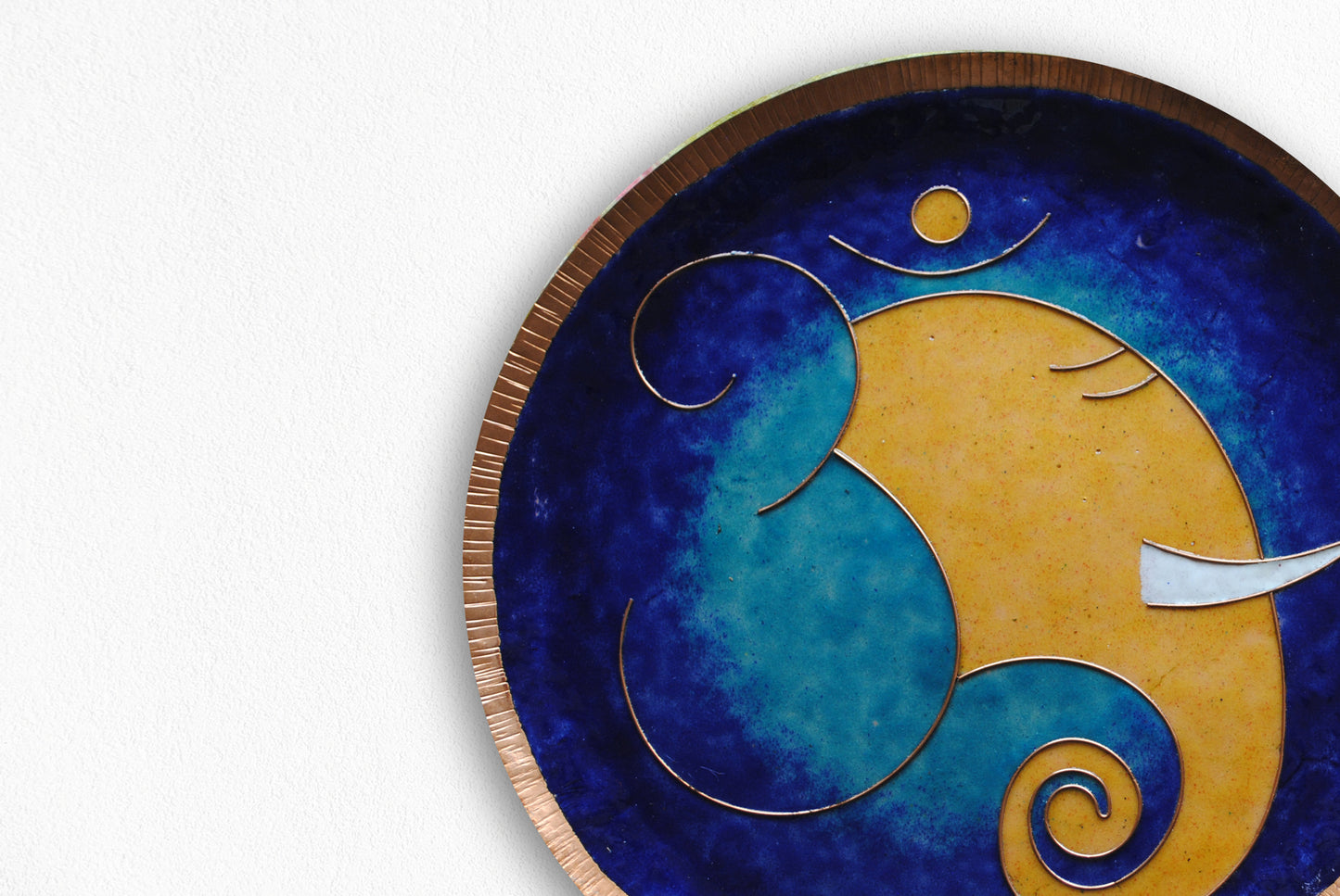 Omkara - Ganesha Wallplate (Blue)