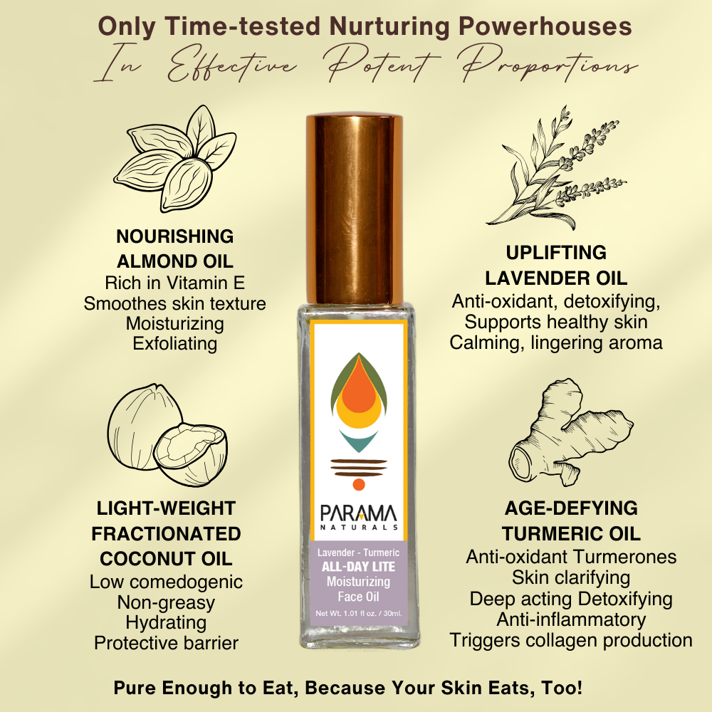 Lavender-Turmeric All Day Lite Moisturizing Face Oil