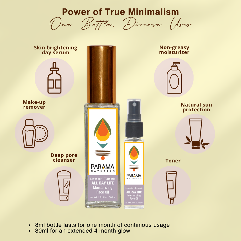 Lavender-Turmeric All Day Lite Moisturizing Face Oil