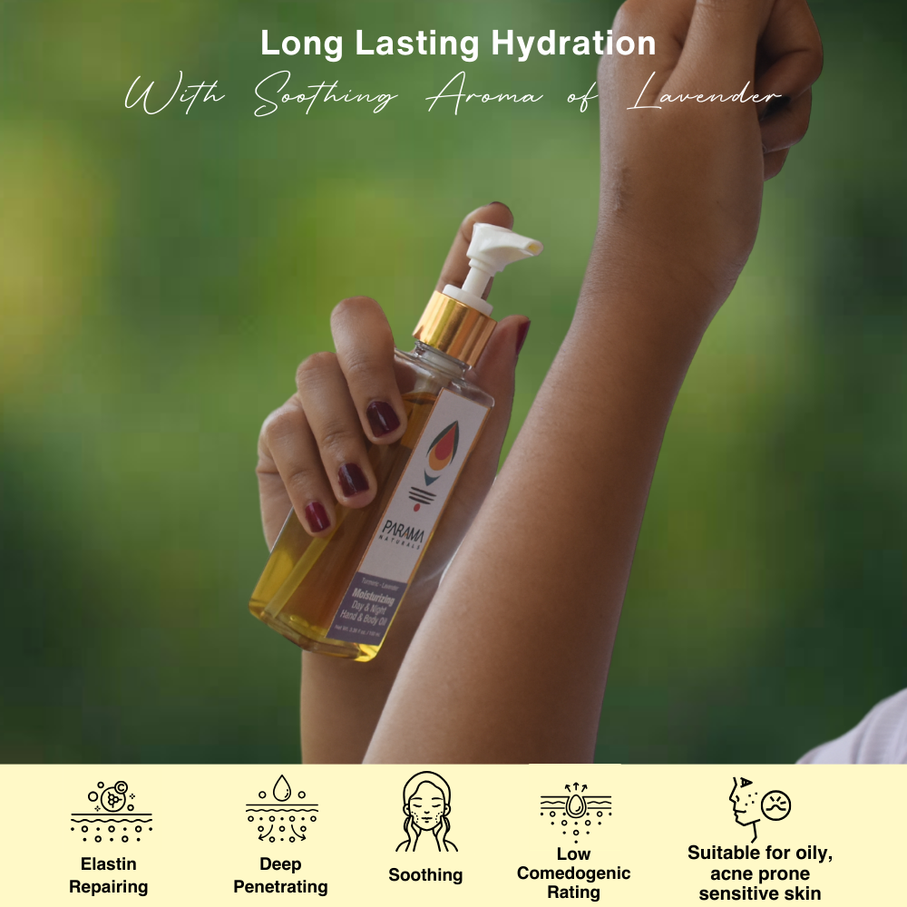 Lavender-Turmeric Moisturizing Hand & Body Oil
