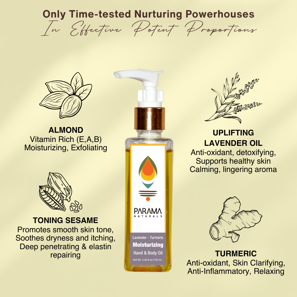 Lavender-Turmeric Moisturizing Hand & Body Oil