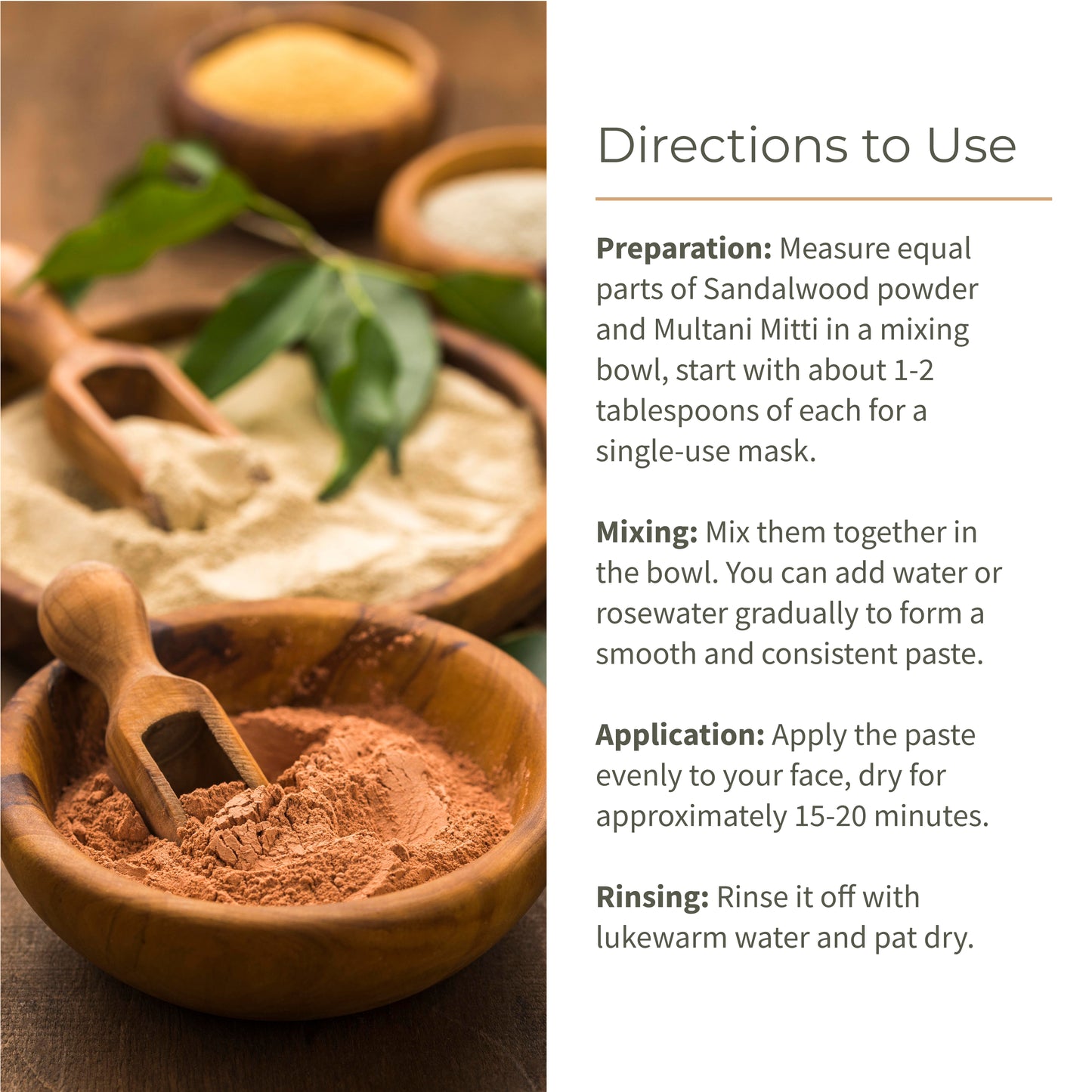 Face Pack Combo - Sandalwood Powder and Multani Mitti | Duo for Skin Brightening and Glow | 100g + 150g