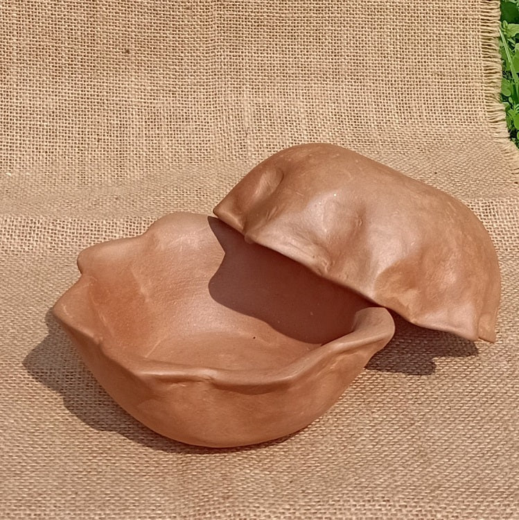 Lotus Food Safe Handcrafted Multi Purpose Terracotta Clay Bowls