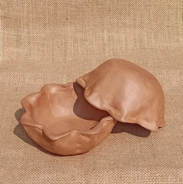 Lotus Food Safe Handcrafted Multi Purpose Terracotta Clay Bowls