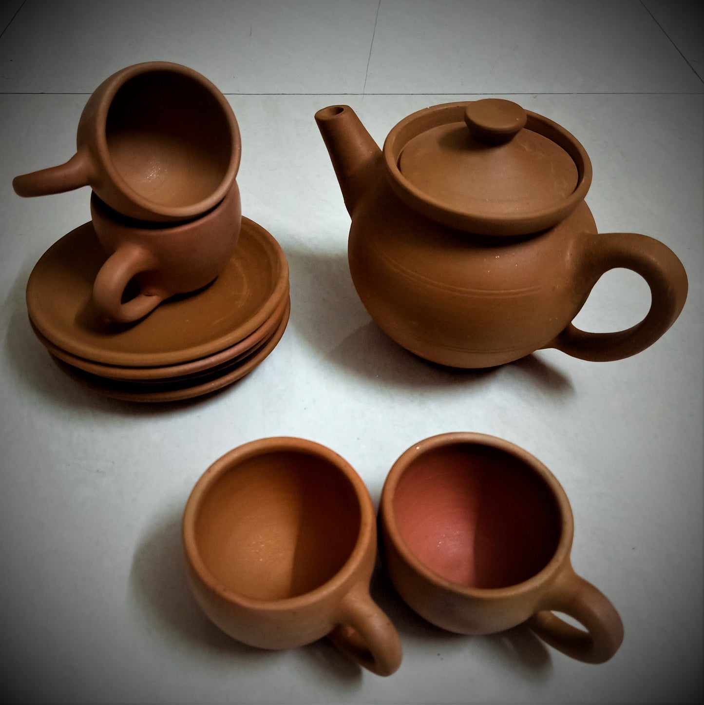 Nizamabad Clay Pottery Teaset For 2