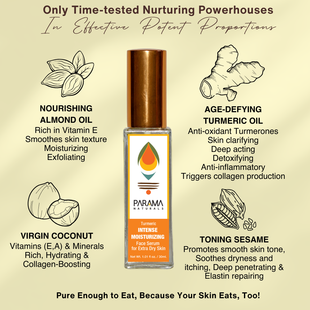 Turmeric INTENSE MOISTURIZING Face Serum for Extra Dry Skin