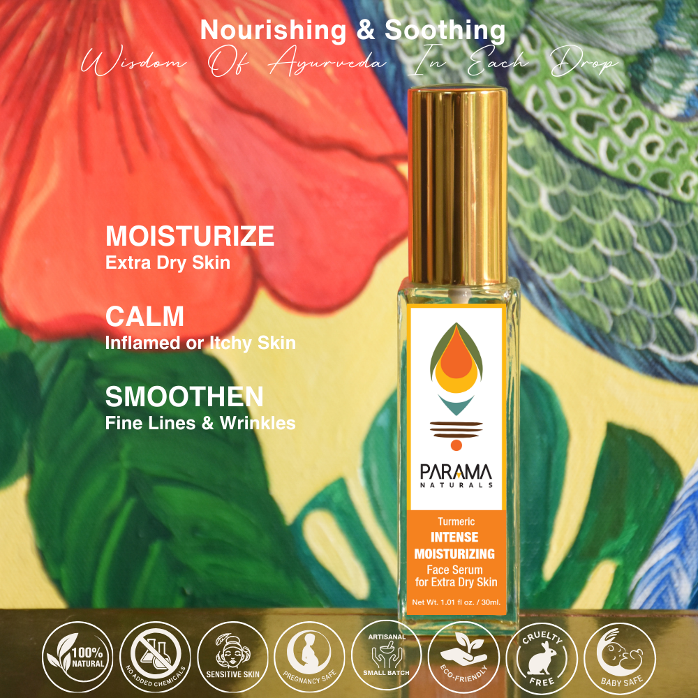 Turmeric INTENSE MOISTURIZING Face Serum for Extra Dry Skin