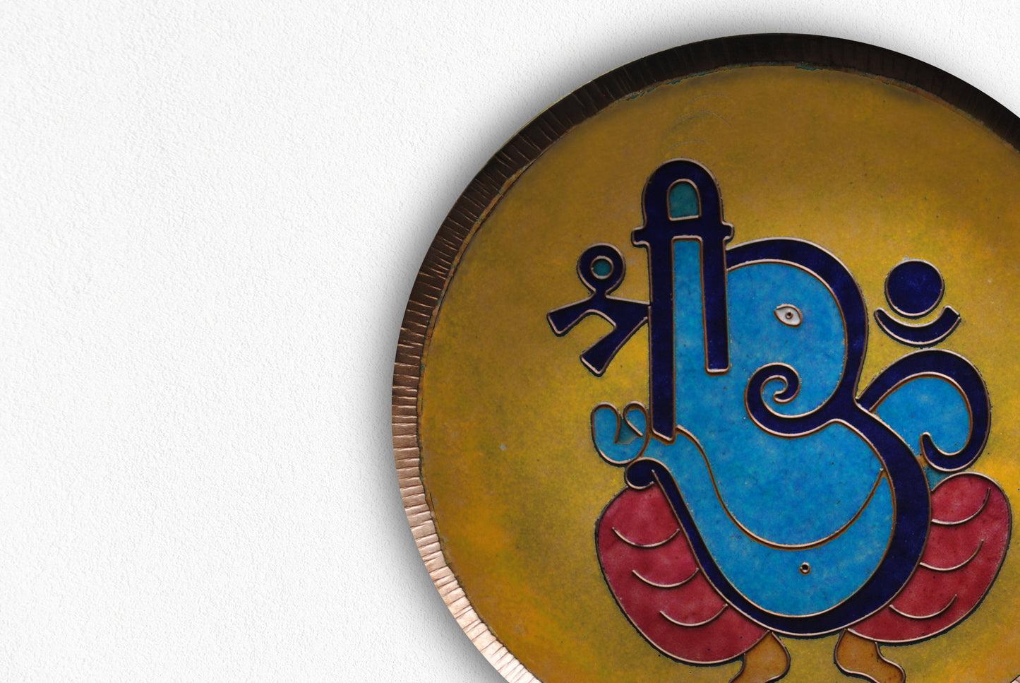 Vinayaka - Ganesha Wallplate (Yellow)