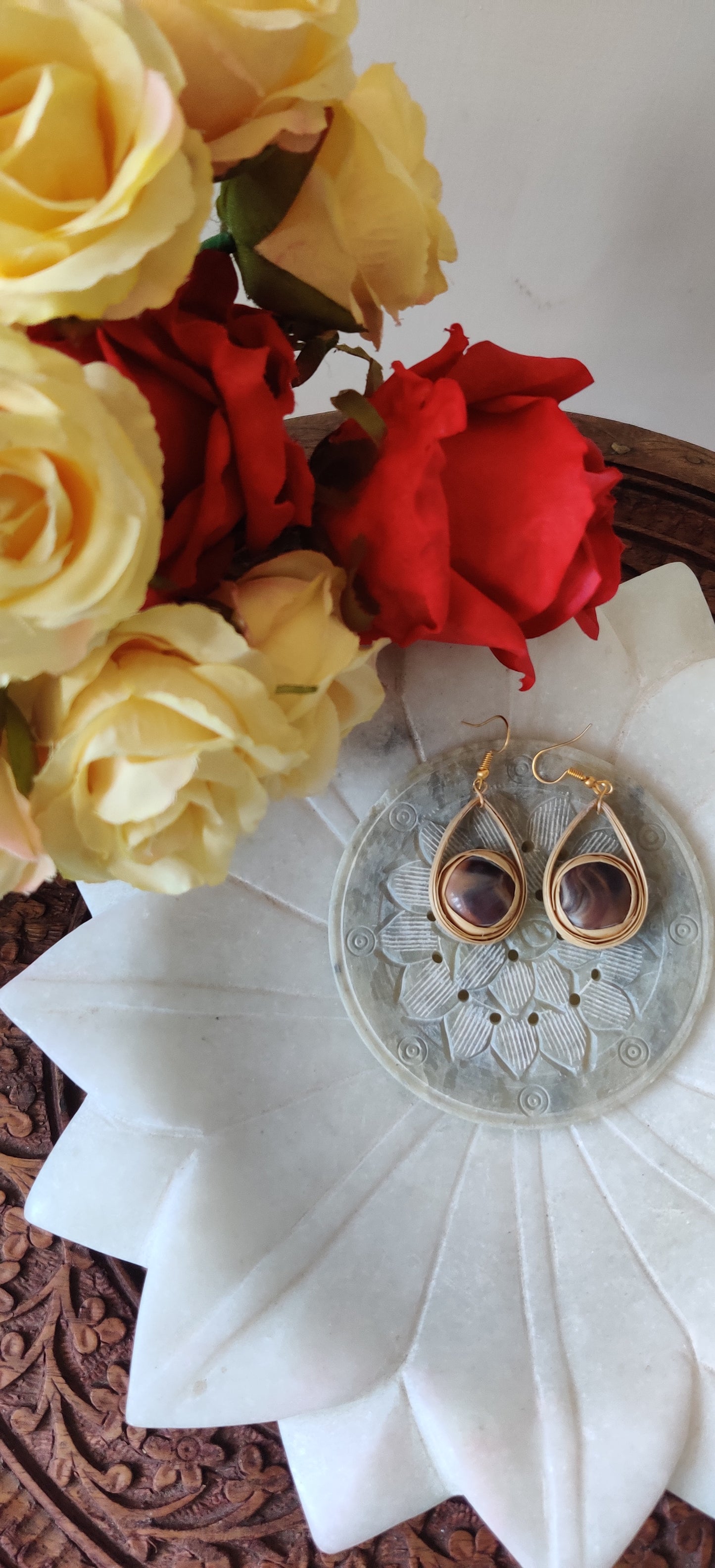 Handcrafted Bamboo Weaved Earrings