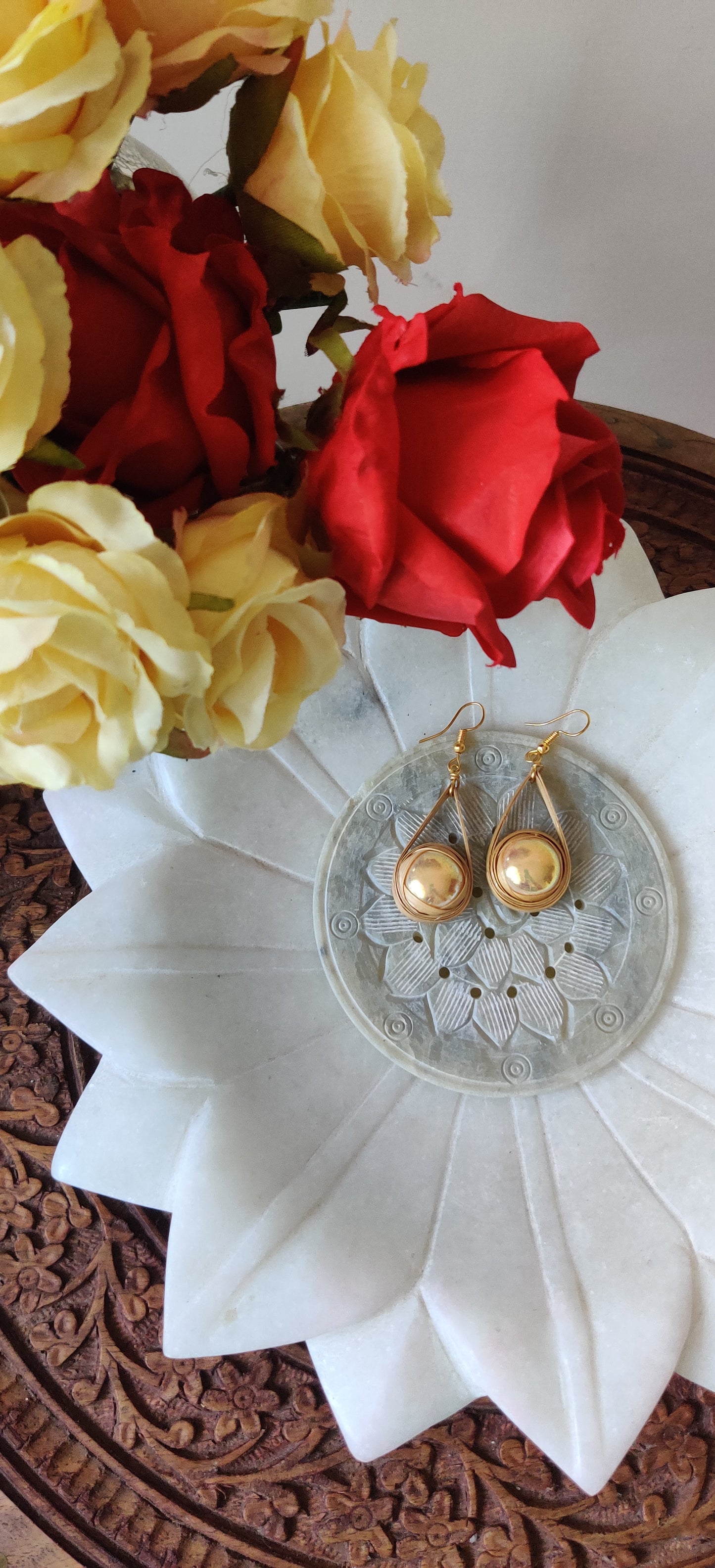 Handcrafted Bamboo Weaved Earrings