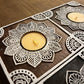 Handcrafted Wooden Diya - Square Design (Set of 2)