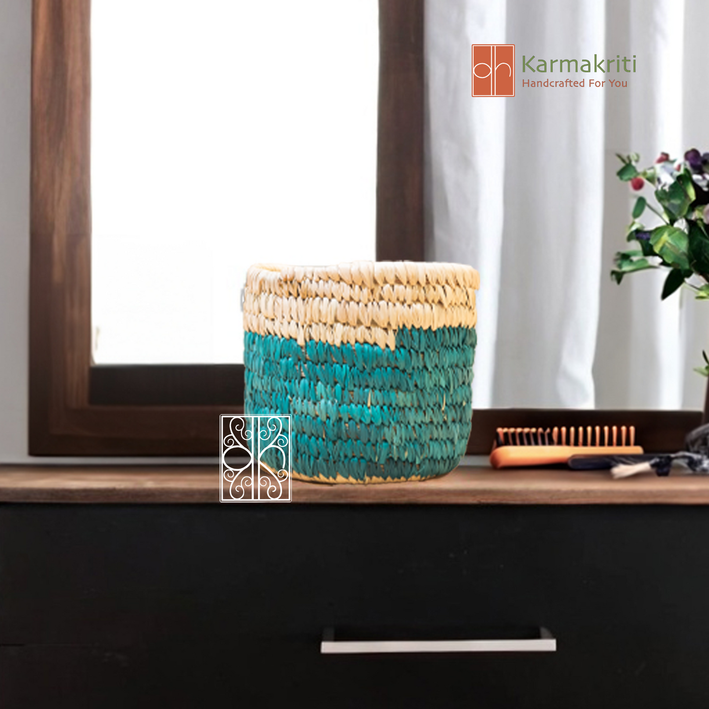 Nature Inspired Palm Leaf Basket