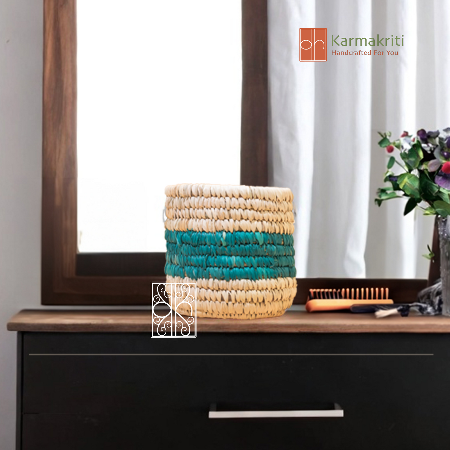 Exotic Charm of Palm Leaf Basket