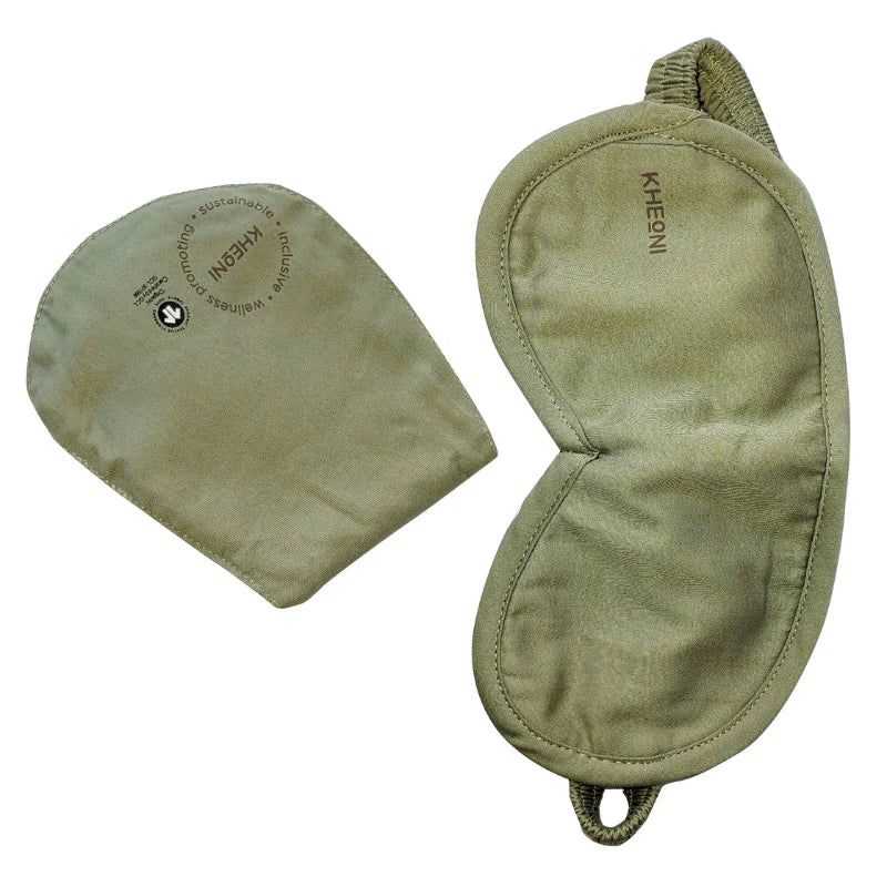Organic Cotton Eye Mask | Light Green | 25 G