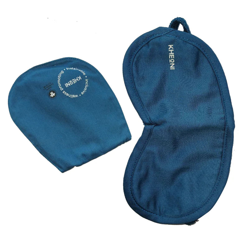 Organic Cotton Eye Mask | Ocean Blue | 25 G