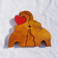 Elephant Family Oak Wood (Small Size)