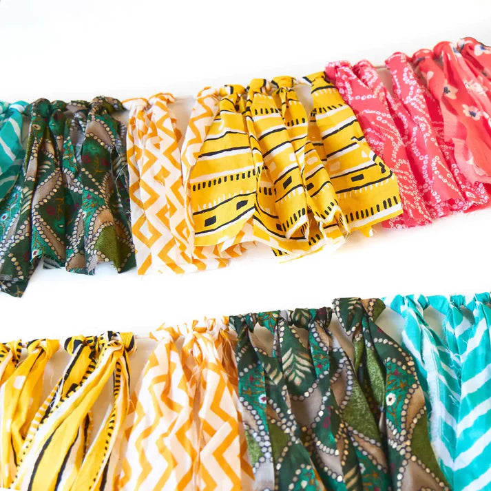 Rainbow Fringe Streamer Garland