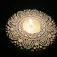 Handcrafted Wooden Diya - Round Design (Set of 3)