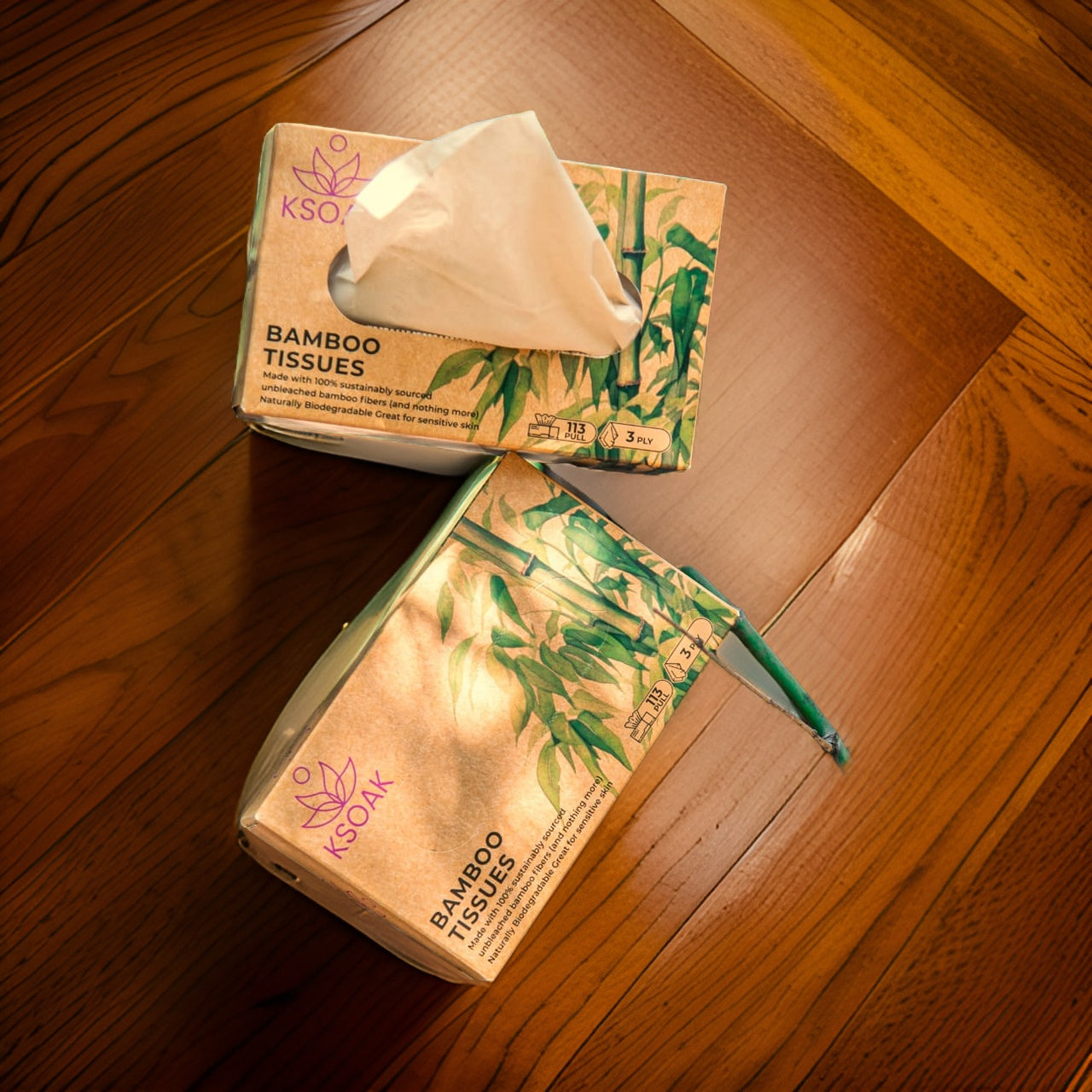 Bamboo Facial Tissue (Pack of 3)