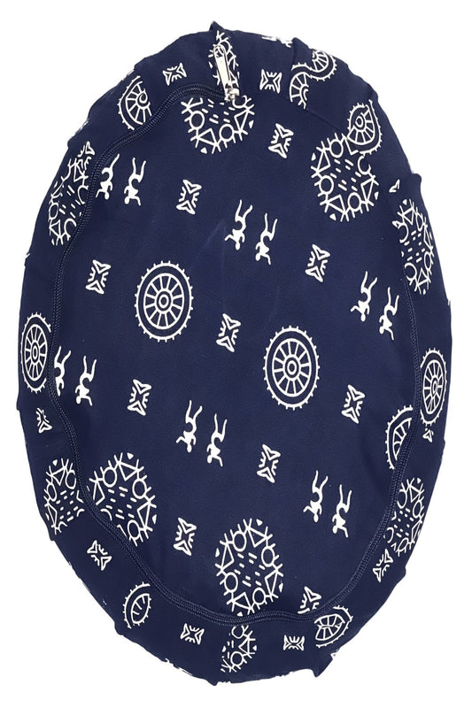 Blue Zafu- Dhyaana Series - Medium