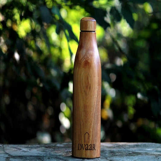 The Wooden Copper Bottle Neem Wood - 500 ml