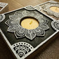 Handcrafted Wooden Diya - Square Design (Set of 2)