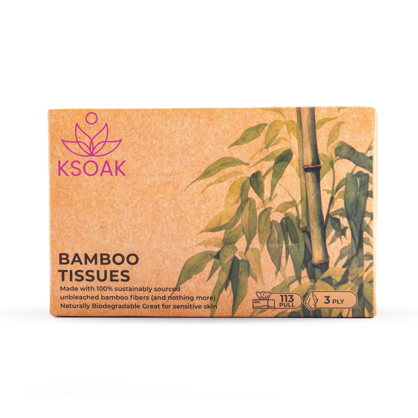 Bamboo Facial Tissue (Pack of 3)