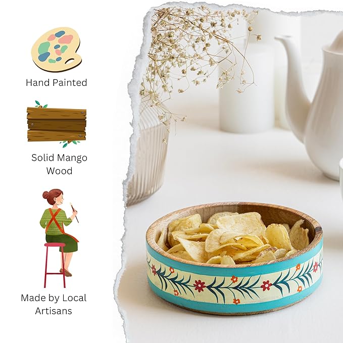 "Nihita" Wooden Salad Bowl | 400ML Capacity