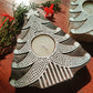 Handcrafted Wooden Christmas Tea Light Candle Holder - Set of 3