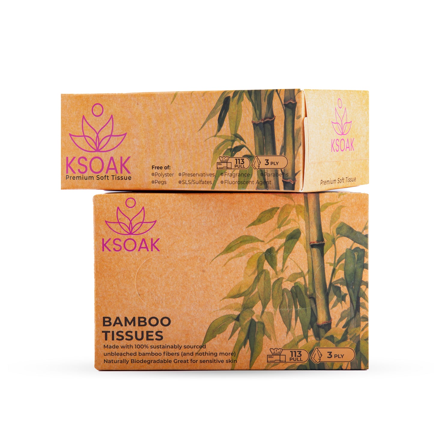 Bamboo Facial Tissue (Pack of 3)