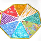 Party Streamer Combo - Rainbow Banner Bunting + Rainbow Fringe Streamer Garland (Pack of 2)