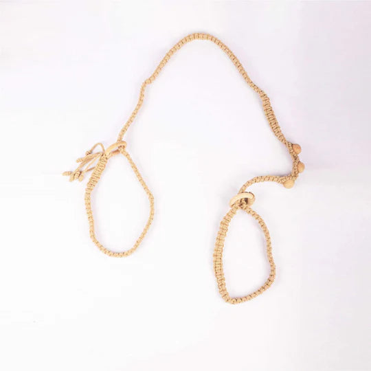 MACRAME MAT CARRIER STRAPS (Beige)